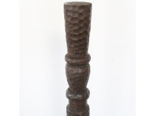 60" H Primitive Totem Sculpture - Cleared Decor