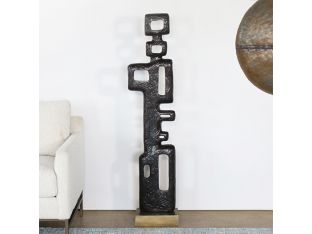 57" High Bronze Abstract Sculpture - Cleared Decor