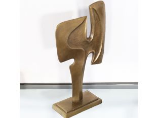 16.5"H Gold Abstract Sculpture - Cleared Decor