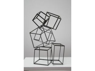 Open Staggered Iron Block Figure - Cleared Décor