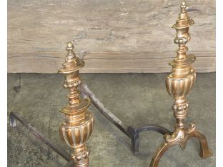 Antique Metal Andirons (Set of 2) 