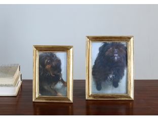 Set of 2 Gold Leaf Photo Frames - 4x6 and 5x7