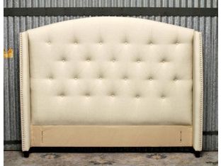 Harvard Queen Headboard with Pewter Nailhead Trim