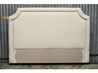 Contemporary Linen Queen Headboard