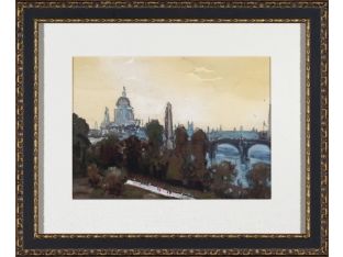 City Watercolor- London 28W x 23H