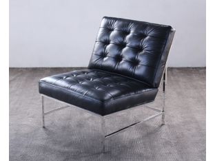Mitchell Gold Major Chair in Black Leather