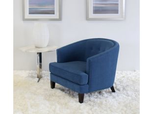 Glover Chair in Blue Upholstery