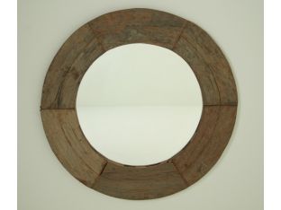 Wagon Wheel Mirror