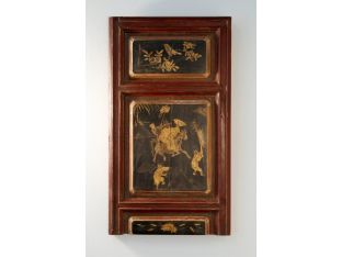 Antique Hand-Painted Chinese Wooden Panels