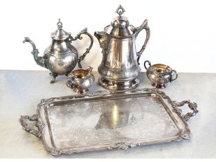 Silver Plated Tea Service - Set of 5