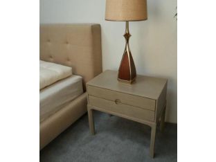 Chelsea Textiles Classic Bedside Table in Custard Finish
