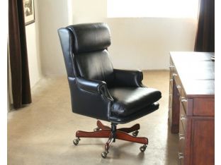 Black Leather High Back Executive Chair