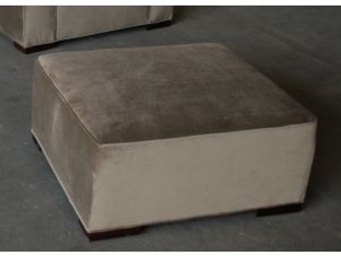 Contemporary Mushroom Velvet Ottoman