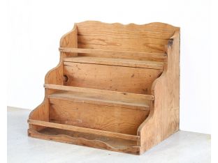 Vintage Wood Display Rack