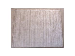 8' x 10' Beige Hand-loomed Wool/Silk Pile Rug