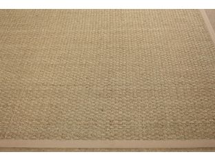7'6" x 9'6" Light Beige Seagrass Rug