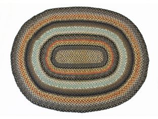 5.5' x 7.5' Braided Oval Rug