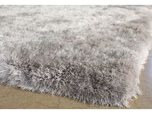 9' x 12' Light Gray Shag Rug