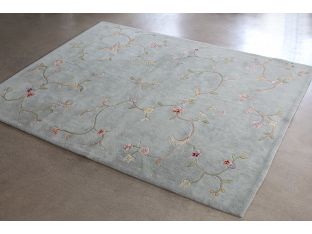 7'9" x 9'9" Hand-tufted Green Spring Hill Rug