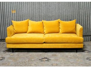 Margot Sofa in Velvet Goldleaf