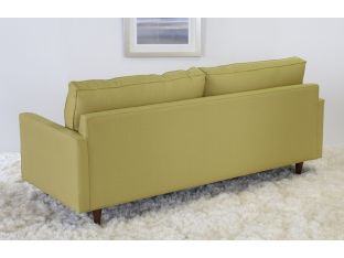 Modern Fern Sofa with Tapered Walnut Legs