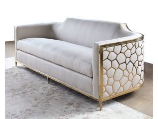 Gold Bullion Cobblestone Sofa