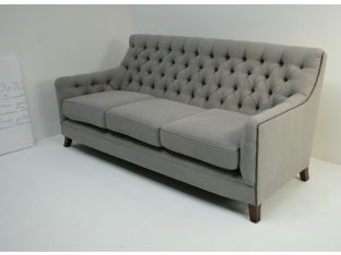 Light Gray Randolph Sofa with Nailhead Trim