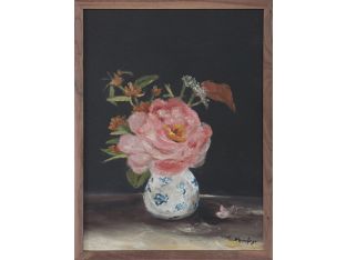 Pink Peony 18W X 24H