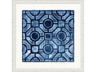 Indigo Stained Glass 2 21.5W x 21.5H