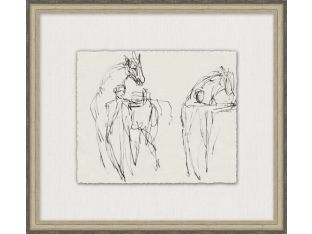 Charcoal Figure Study 6 19.5W x 17.5H