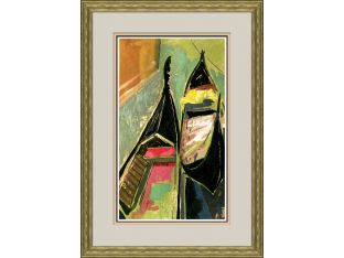 Colorful Boats 24W x 34H