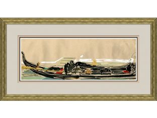 Isabelle in Venice - Gondola, Side View 38W x 29H