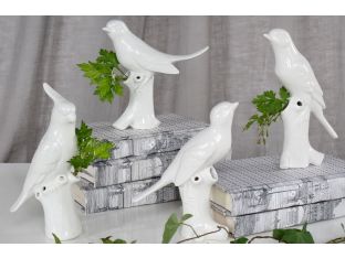 Set of 4 Bird Vases