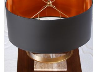 Logan Table Lamp with Black Shade