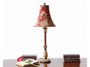 Red And Gold Antique Lamp
