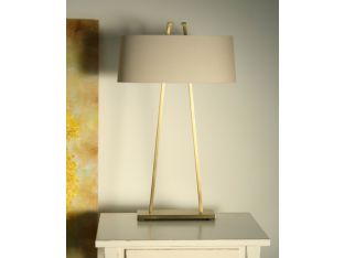 Satin Brass Table Lamp