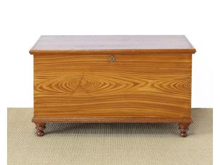 Faux Grain Painted Blanket Chest circa 1870