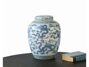 Dragon Navy Jar