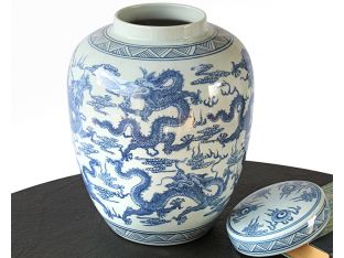 Dragon Navy Jar