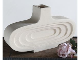 Sonic Round Sandstone Vase