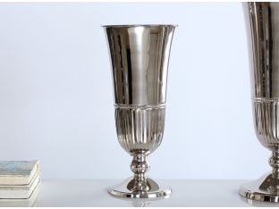 Small Nickel Fluted Vase